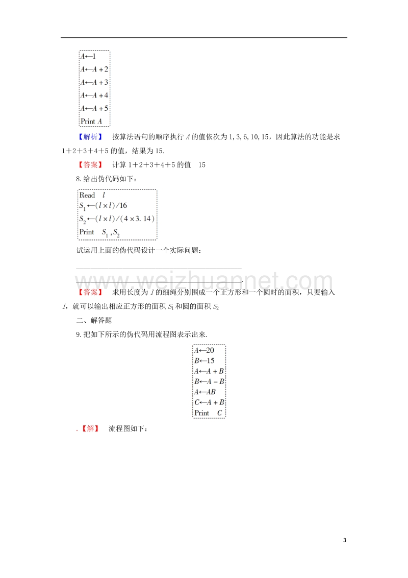 2017年高中数学 学业分层测评5 苏教版必修3.doc_第3页