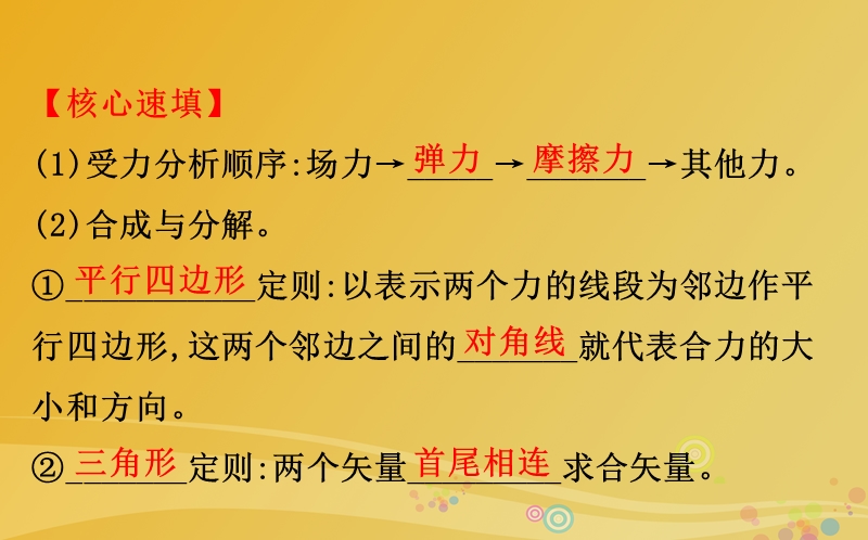 2017年高三物理二轮复习第一篇专题攻略专题一力与直线运动第2讲力与物体的平衡课件.ppt_第3页