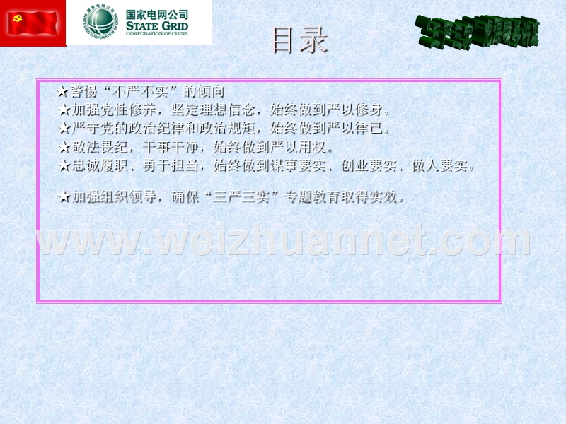 从严从实开展专题教育(国网甘肃省电力公司通渭公司程军科).ppt_第3页