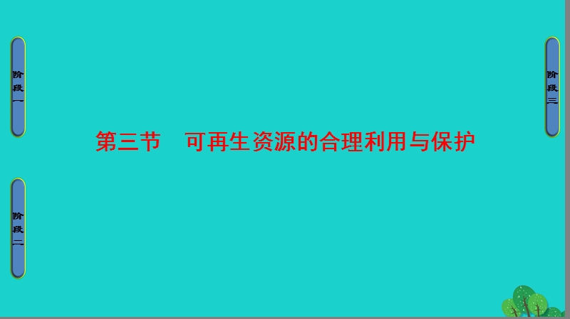 2017年高中地理第3章自然资源的利用与保护第3节可再生资源的合理利用与保护课件新人教版选修6.ppt_第1页