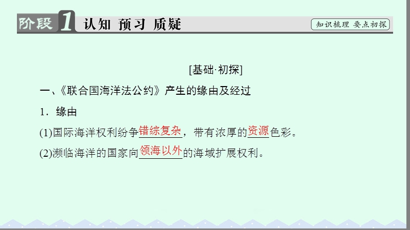 2017年高中地理第4单元维护海洋权益第1节国际海洋新秩序整合提升课件鲁教版选修2.ppt_第3页