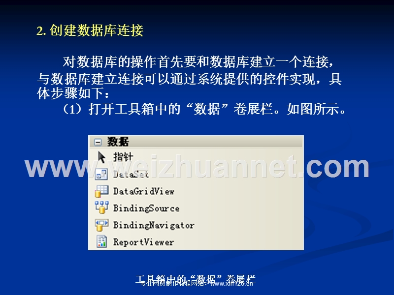 1-创建新数据库项目-利用visual-c#的编程向导创建一个新.ppt_第2页