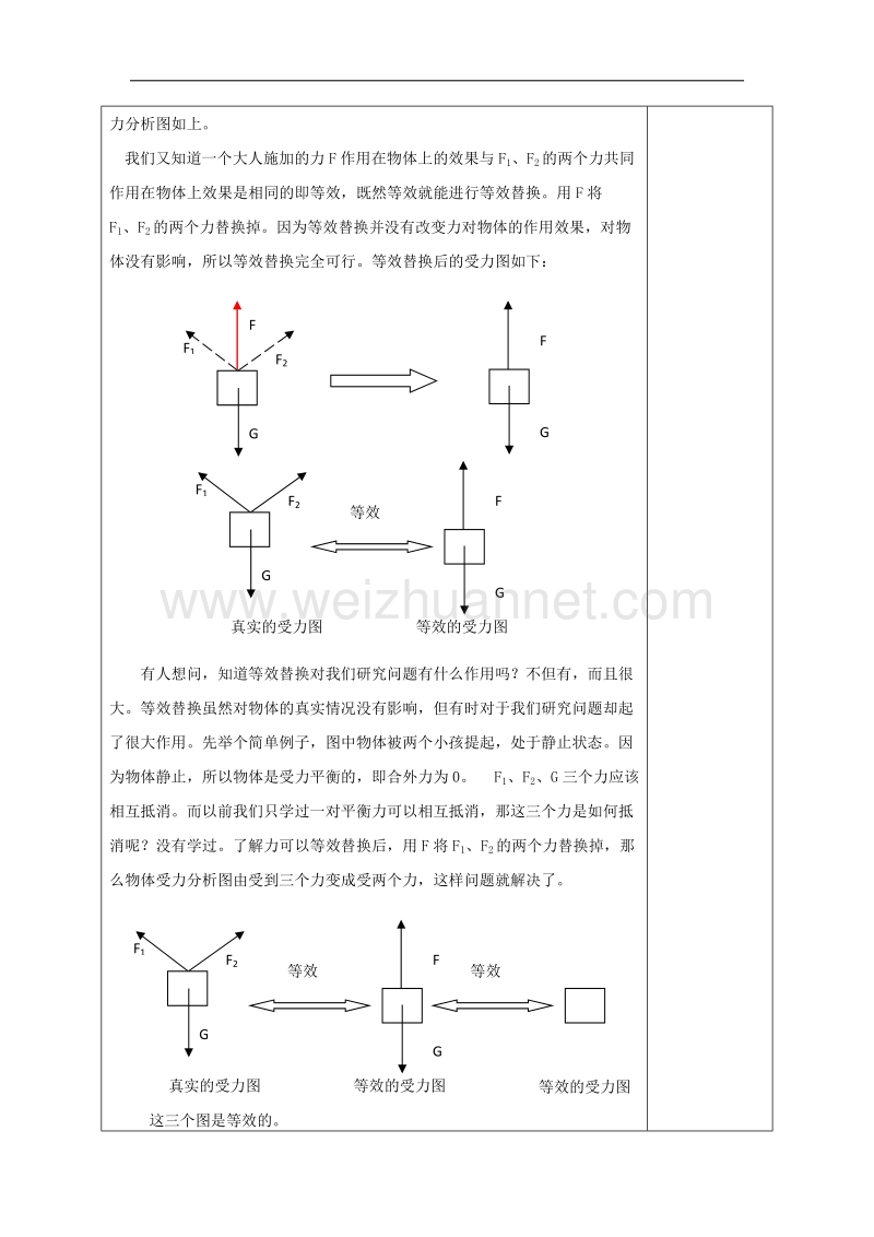 陕西省延长县中学高一物理沪科版必修1导学案：怎样求合力1 .doc_第2页