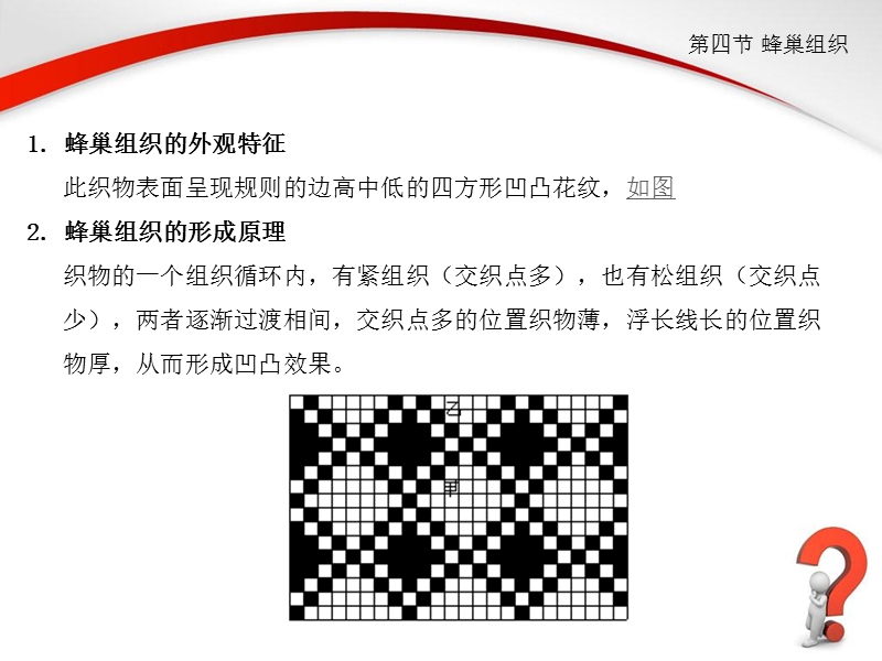 第五章-机织物联合组织之蜂巢与小提花组织.ppt_第2页