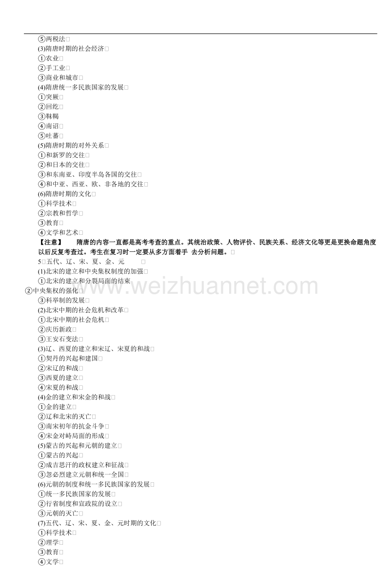 2005年历史高考复习大纲.doc_第3页