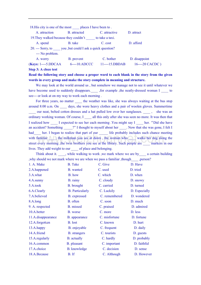 辽宁省沈阳市第二十一中学高一英语（外研版，必修1）教案：module 4 a social survey—my neighbourhood.doc_第3页