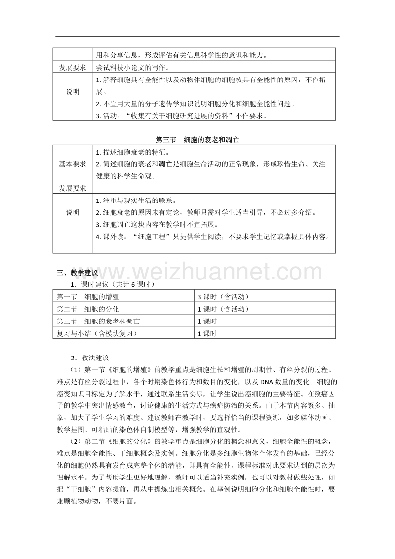 生物：第4章《细胞的增殖与分化》学案（2）（浙科版必修1）.doc_第2页