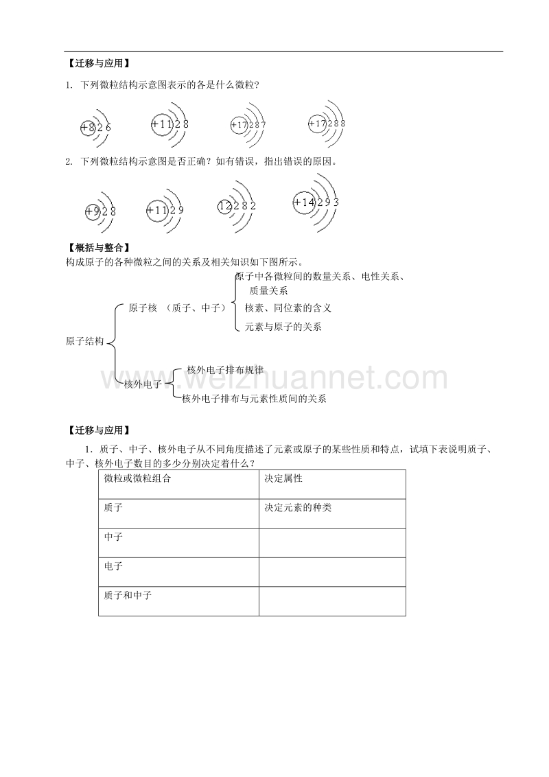 鲁科版高中化学必修二教案 第一章 原子结构与元素周期律 第一节 原子结构（2课时）第二课时 .doc_第3页