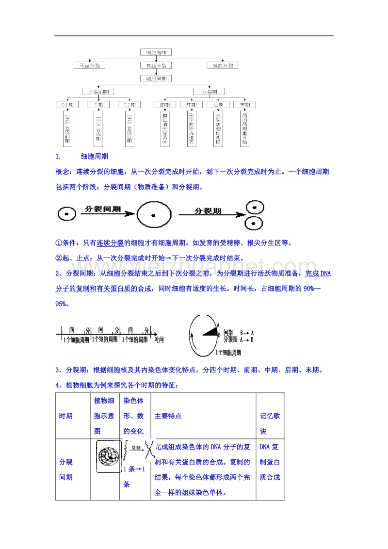 河南省确山县第二高级中学人教版高中生物教案：必修一6.1细胞增殖.doc_第2页