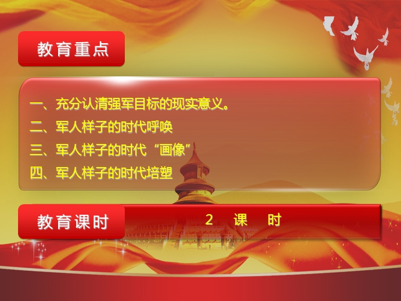 学习践行强军目标、做新一代革 命军人”主题授课(一)总纲.ppt_第3页