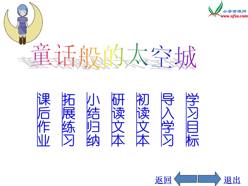 2015秋六年级语文上册《童话般的太空城》课件2 沪教版.ppt_第1页