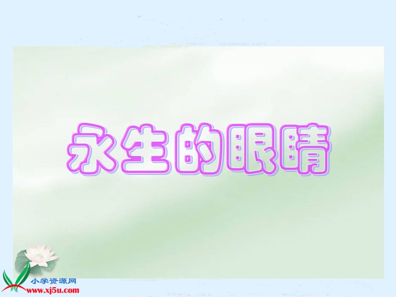 （鲁教版）四年级语文上册课件 永生的眼睛 2.ppt_第1页