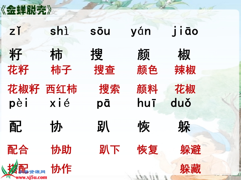 （西师大版）四年级语文上册课件 金蝉脱壳 1.ppt_第3页