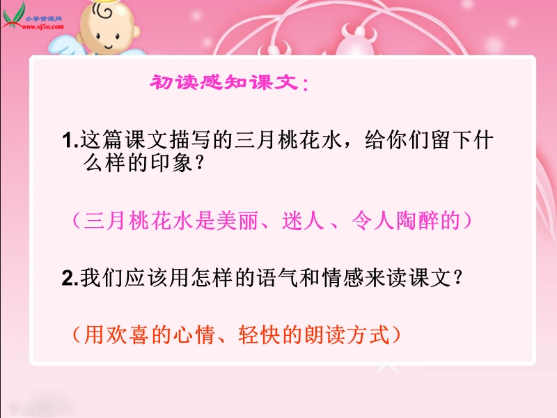 （北师大版）四年级语文下册课件 三月桃花水1.ppt_第3页