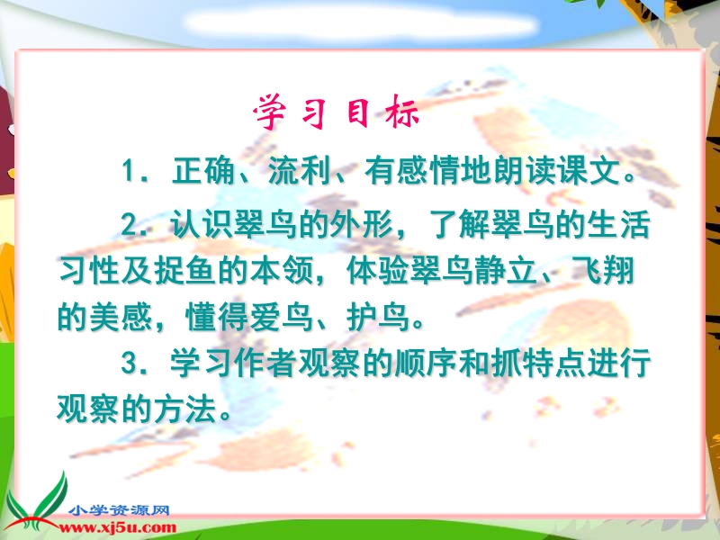 （北师大版）三年级语文上册课件 翠鸟 3.ppt_第3页