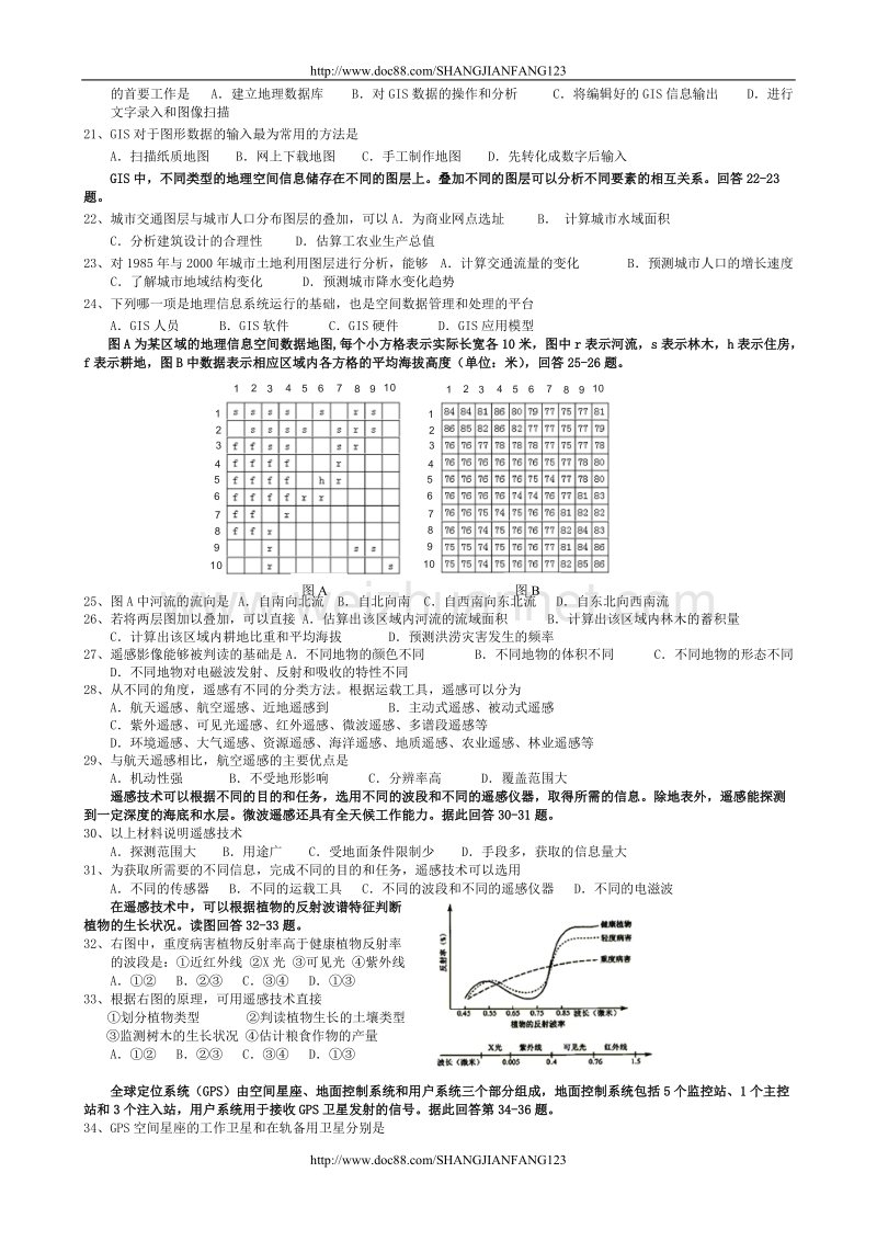 湘教版地理必修Ⅲ  期终复习练习题(二).doc_第2页