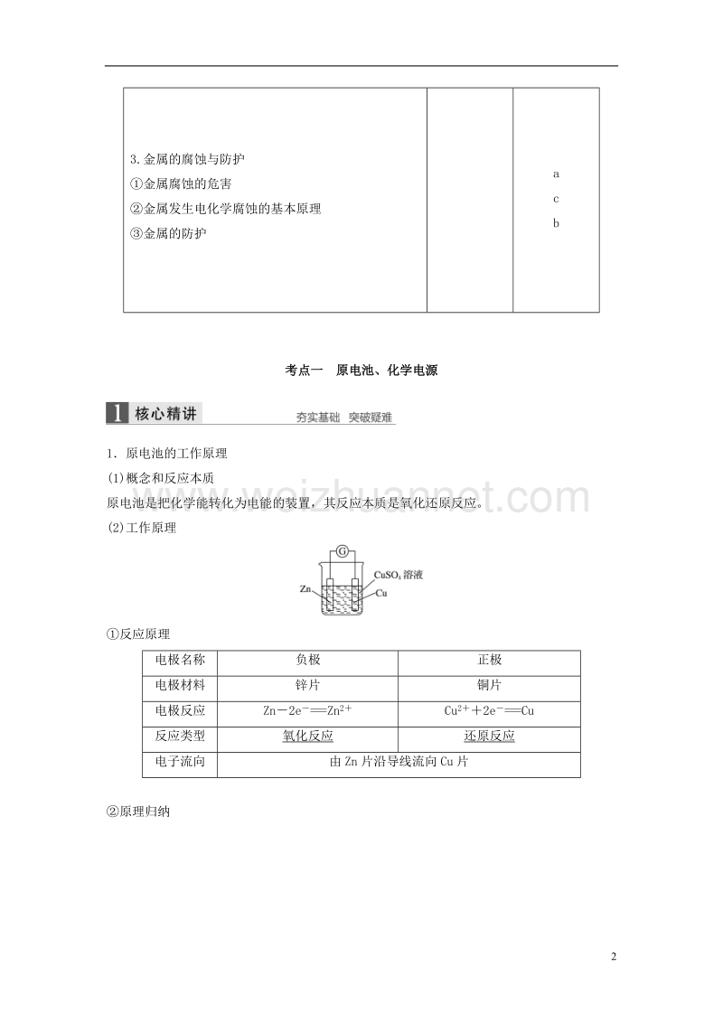 （浙江选考）2018版高考化学二轮复习 第三编 化学反应原理 专题十 电化学学案.doc_第2页