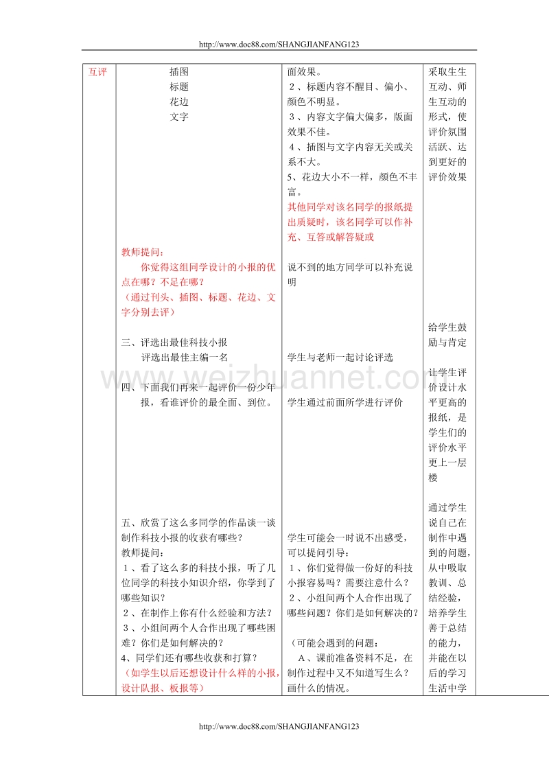 四年级美术微格教案 我们的科技小报.doc_第2页