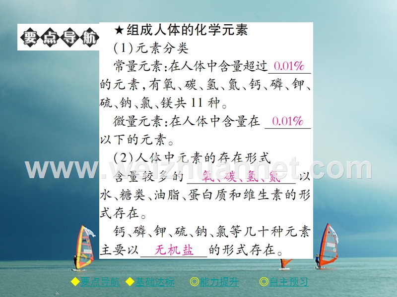 2018春九年级化学下册 第12单元 化学与生活 课题2 化学元素与人体健康习题课件 （新版）新人教版.ppt_第2页