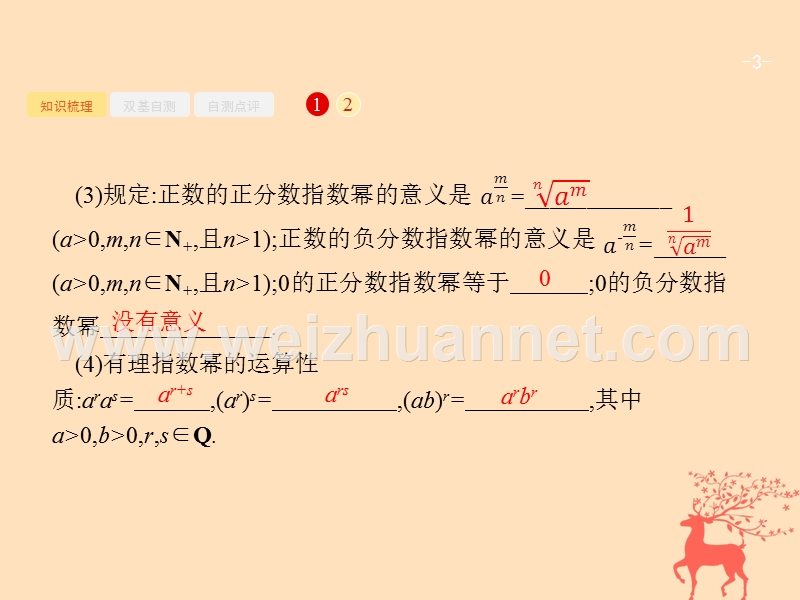 2019届高考数学一轮复习 第二章 函数 2.4 指数与指数函数课件 文 新人教b版.ppt_第3页