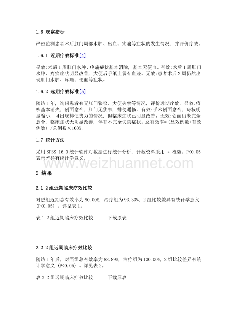 内痔悬吊外痔剥扎齿状线保留加切扩术治疗环状混合痔45例临床观察.doc_第3页