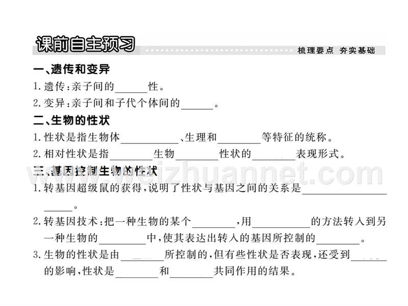 2016春学练优八年级生物下册配套课件：第七单元第二章  生物的遗传与变异 第一节 基因控制生物的性状14张ppt.ppt_第2页