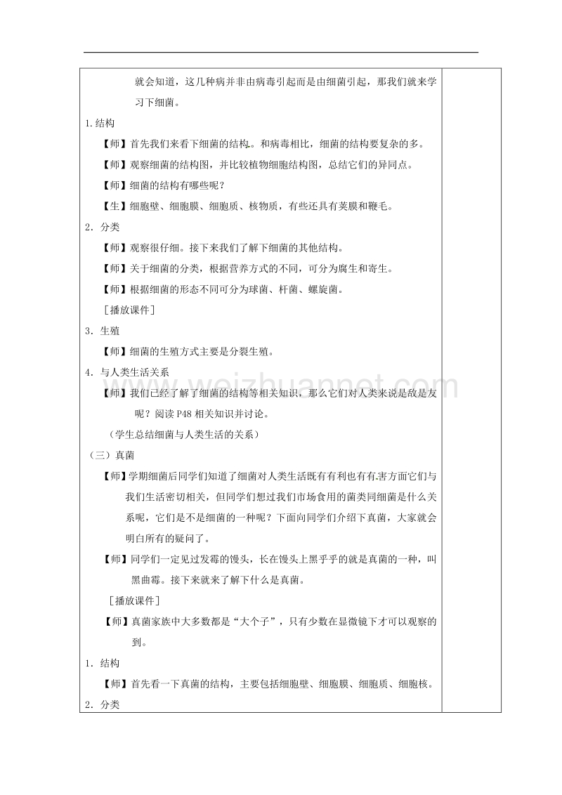 江苏省盐城市亭湖新区实验学校八年级生物上册 第五单元 第14章 第3节 神奇的微生物教案 （新版）苏教版.doc_第3页