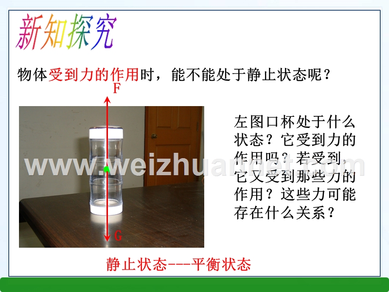 【畅优新课堂】2017年春八年级下人教版物理教学课件：8.2 二力平衡.ppt_第3页