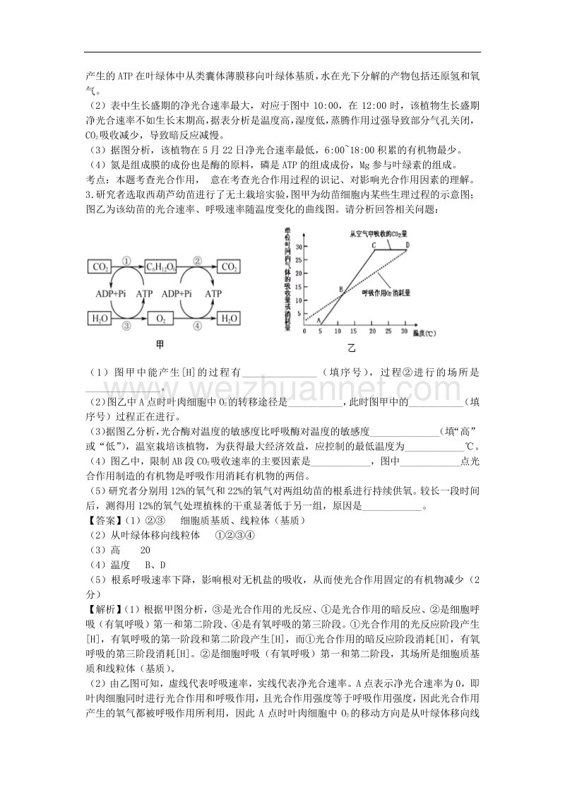 高考生物二轮复习专题训练100题.docx_第3页