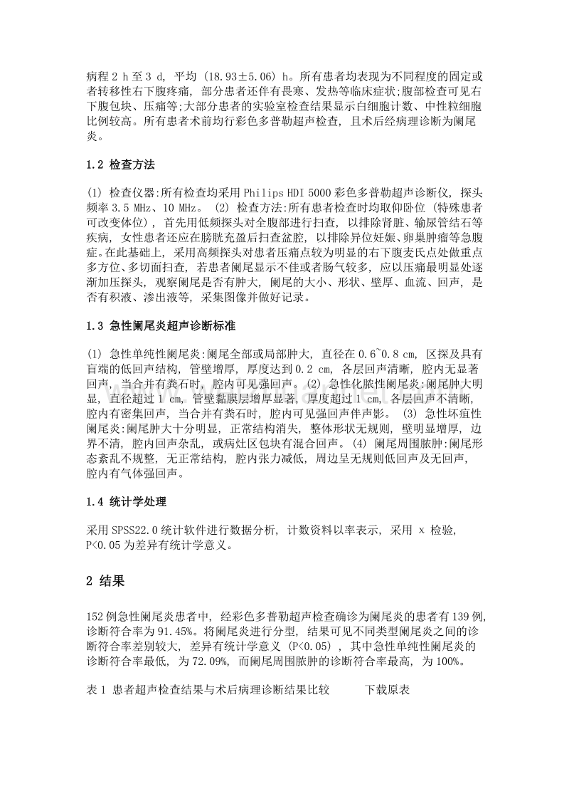 彩色多普勒超声诊断阑尾炎的临床价值.doc_第2页