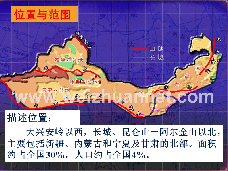 人教新课标八年级下册地理教学课件：8.8.1西北地区自然特征与农业.ppt_第2页