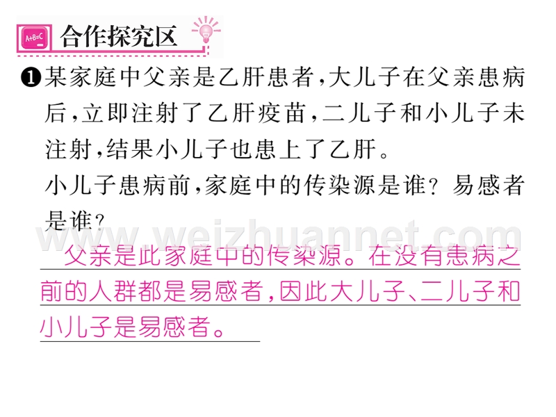 2016年春八年级生物下册课件：第八单元 第一章 传染病和免疫第一节  第2课时   传染病及其预防.ppt_第3页