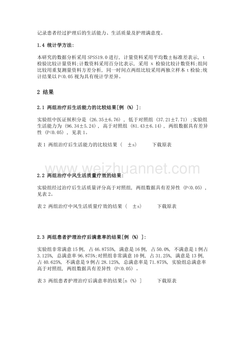 中西医结合护理疗法在中风患者护理中的应用.doc_第3页