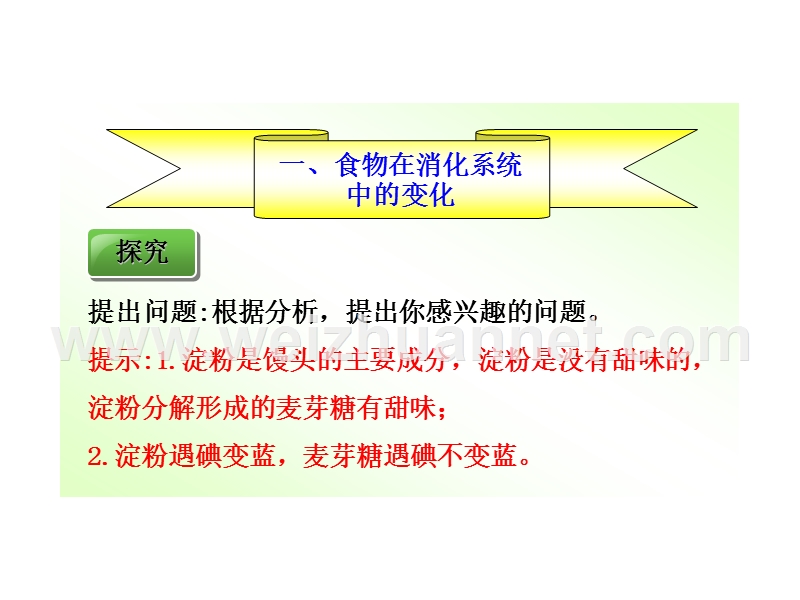 云南省盐津县豆沙中学七年级生物下册2.2 消化和吸收课件 新人教版.ppt_第3页