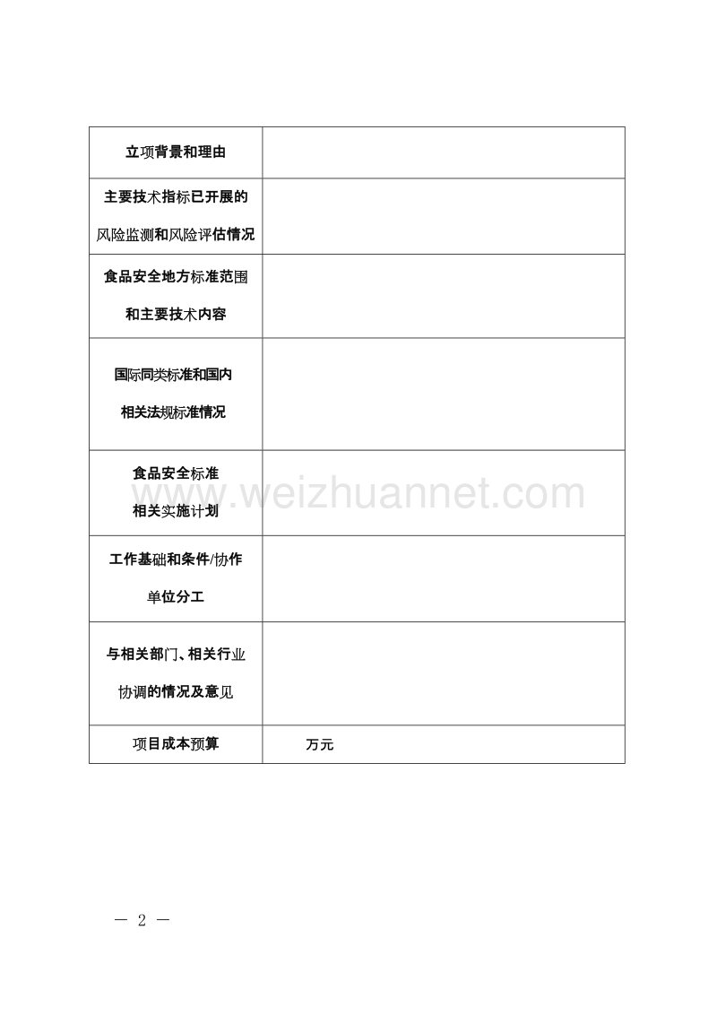 浙江省2018年度食品安全地方标准立项建议书.doc_第2页