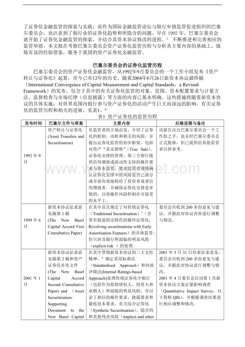 资产证 券化监管巴塞尔委 员会的经验与启示.doc_第2页