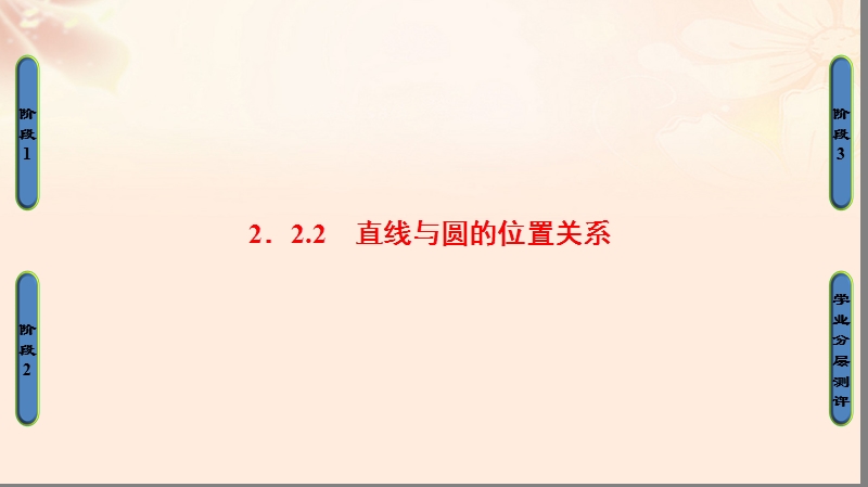 2017年高中数学第二章平面解析几何初步2.2.2直线与圆的位置关系课件苏教版必修2.ppt_第1页