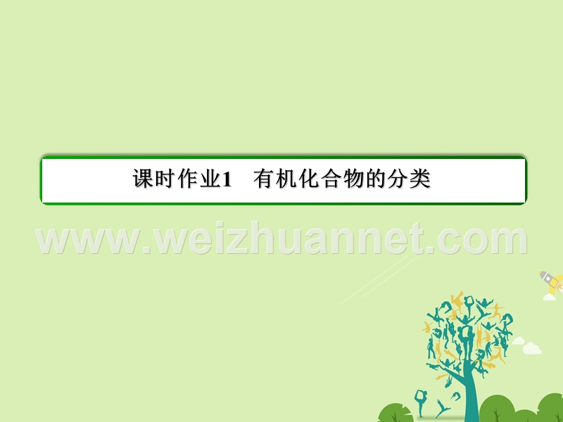 【状元之路】2017年春高中化学 第1章 认识有机化合物 1 有机化合物的分类习题课件 新人教版选修5.ppt_第2页