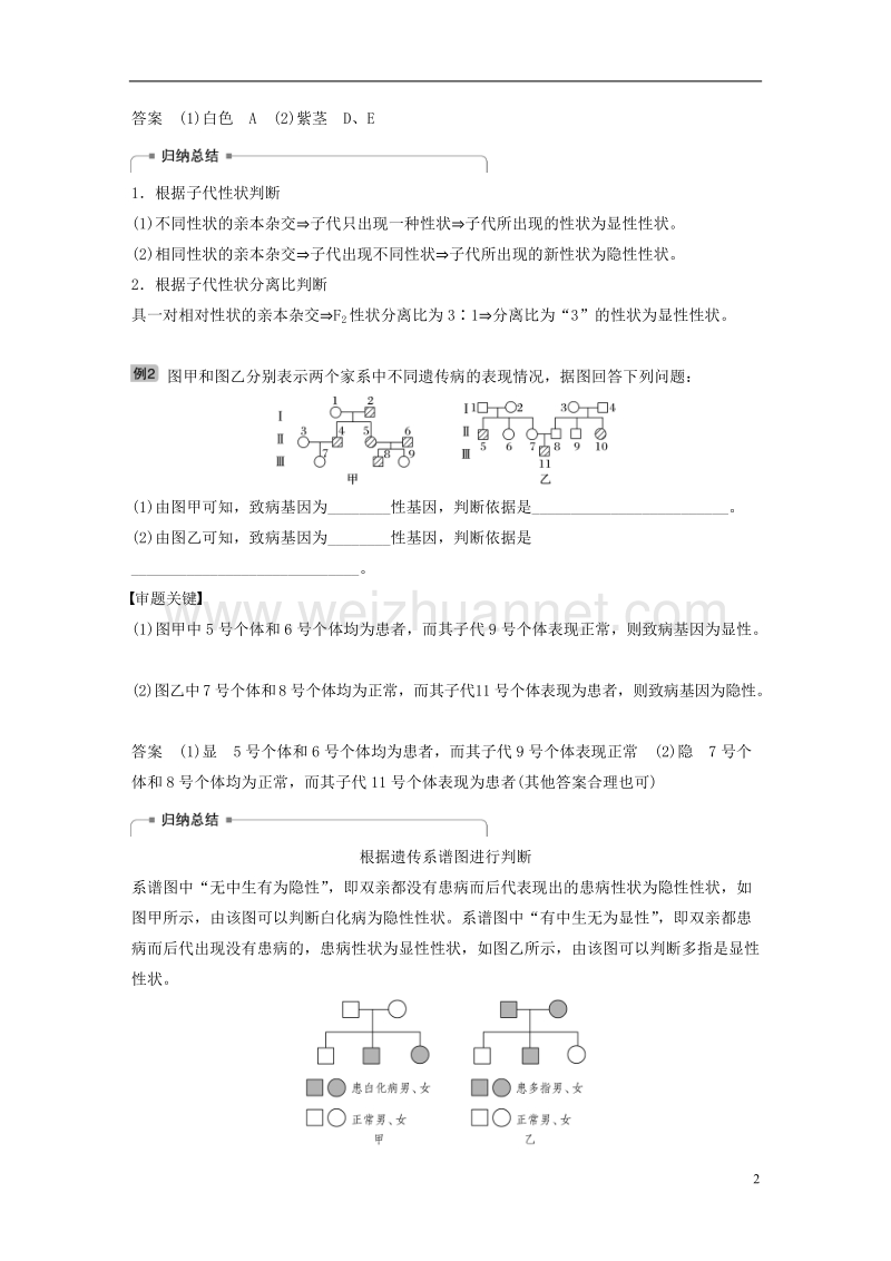 2018-2019学年高考生物大一轮复习 热点题型五 全方位突破基因分离定律相关题型学案.doc_第2页