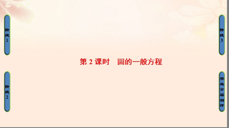 2017年高中数学第二章平面解析几何初步2.2.1圆的方程第2课时圆的一般方程课件苏教版必修2.ppt_第1页