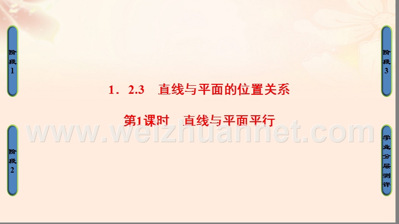 2017年高中数学第一章立体几何初步1.2.3直线与平面的位置关系第1课时直线与平面平行课件苏教版必修2.ppt_第1页