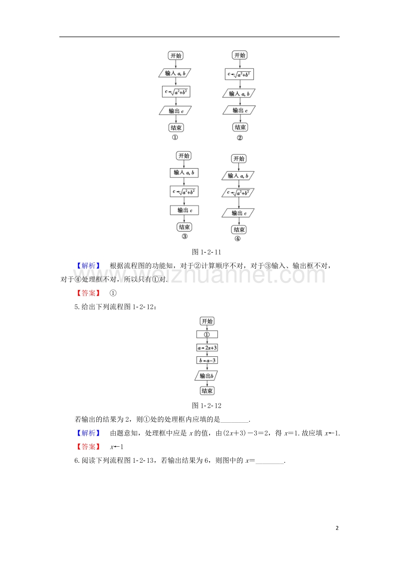 2017年高中数学学业分层测评2苏教版必修3.doc_第2页