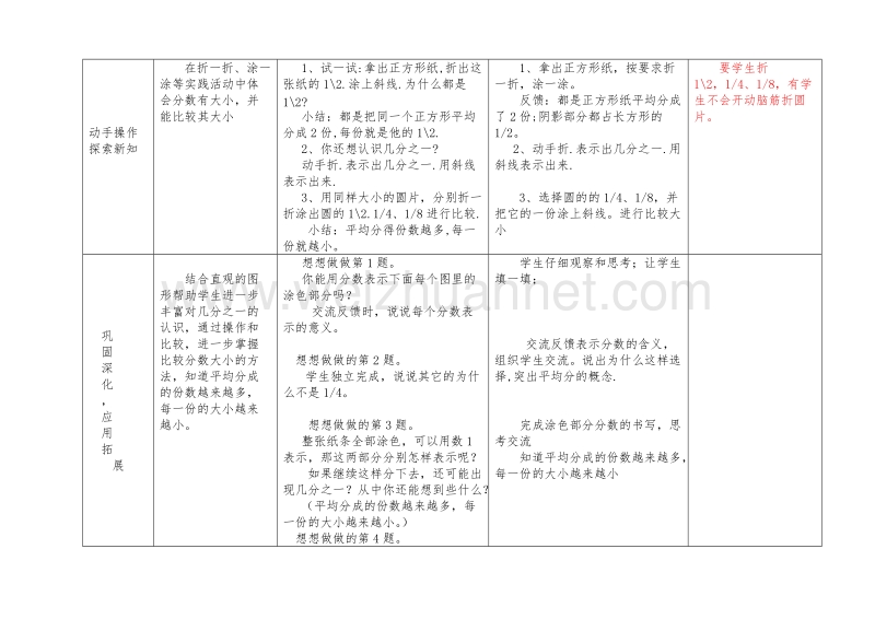 （北京课改版）三年级下册数学第六单元1、认识几分之一.doc_第2页