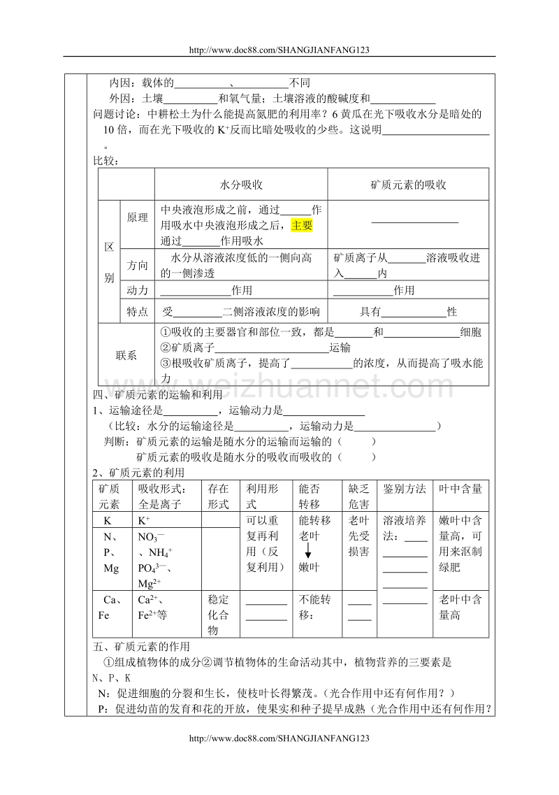 高三生物案 矿质代谢教学案.doc_第2页