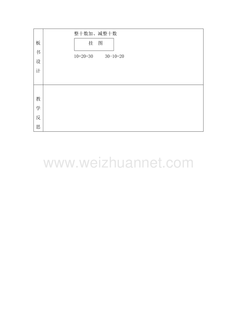 2016西师大版数学一下《整十数加、减整十数》教案.doc_第3页