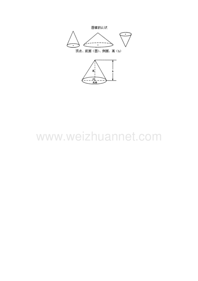 2017年（北京课改版）六年级数学下册教案 圆锥（一）圆锥的认识.doc_第3页