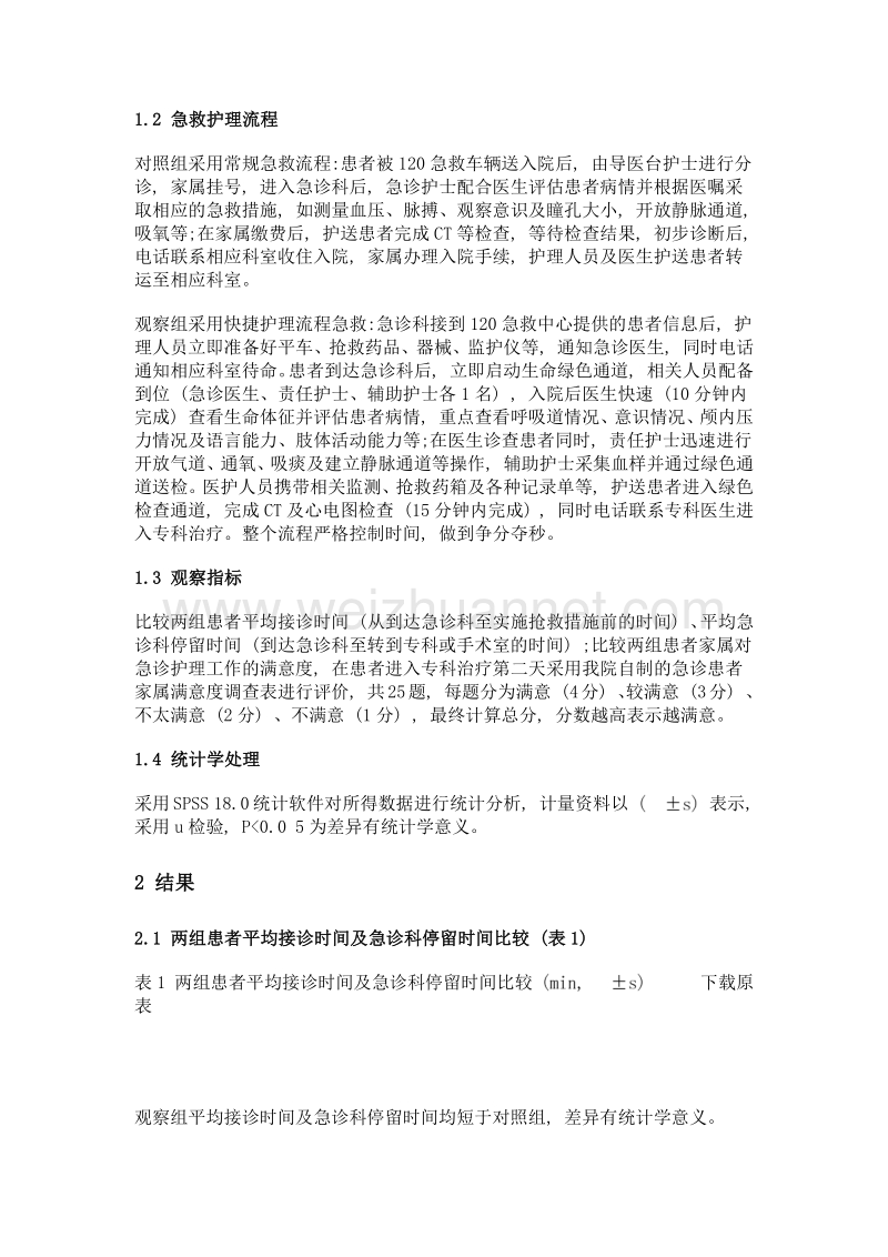 急诊快捷护理流程用于急性脑卒中效果观察.doc_第2页