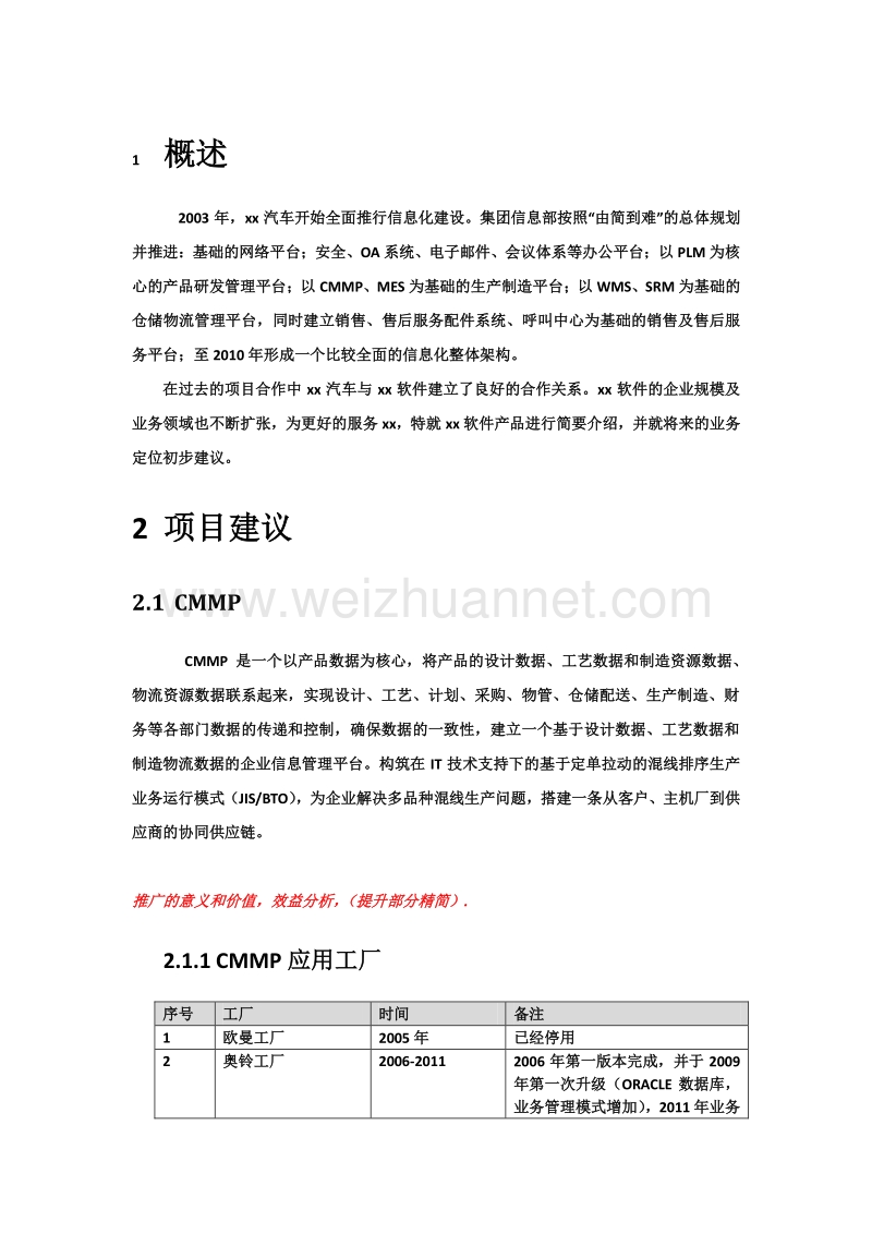 cmmp 项目建议书.docx_第1页