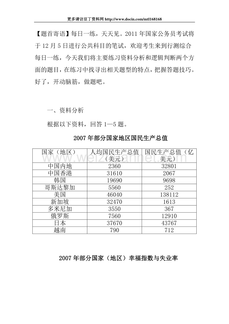 2011年公考行测综合每日一练（11.02）.doc_第1页