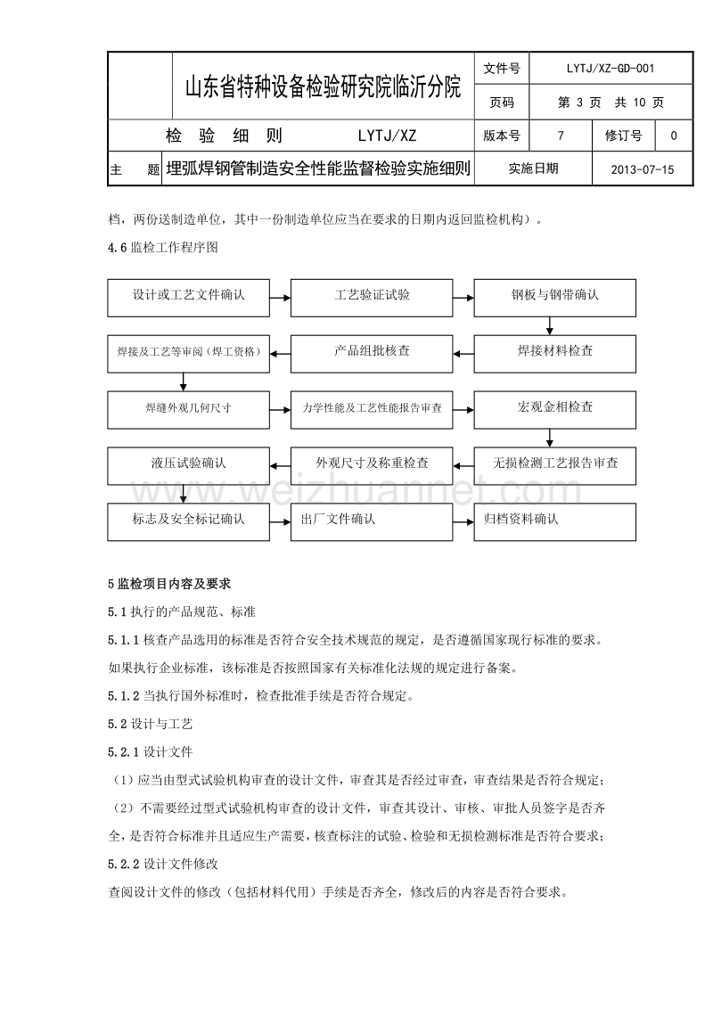 lytjxz-gd-001埋弧焊钢管制造安全性能监督检验实施细则w概述.doc_第3页